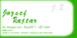 jozsef rajtar business card